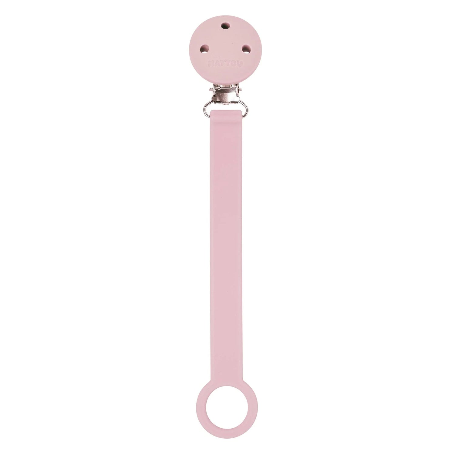 Nattou Prende Chupeta Silicone - Rosa