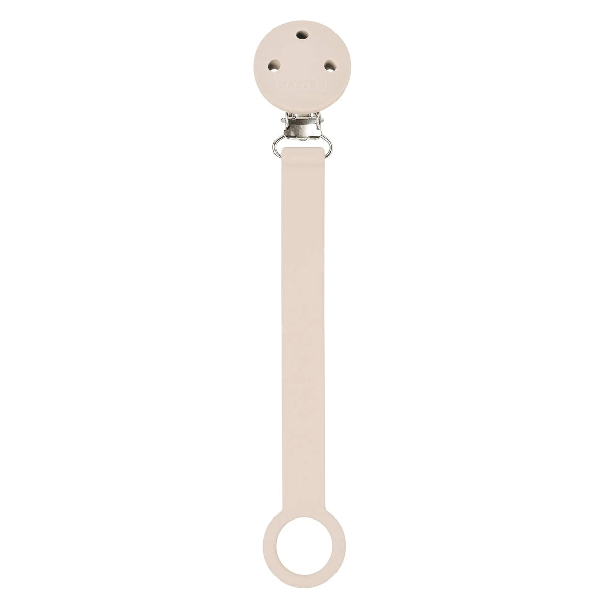 Nattou Prende Chupeta Silicone - Bege