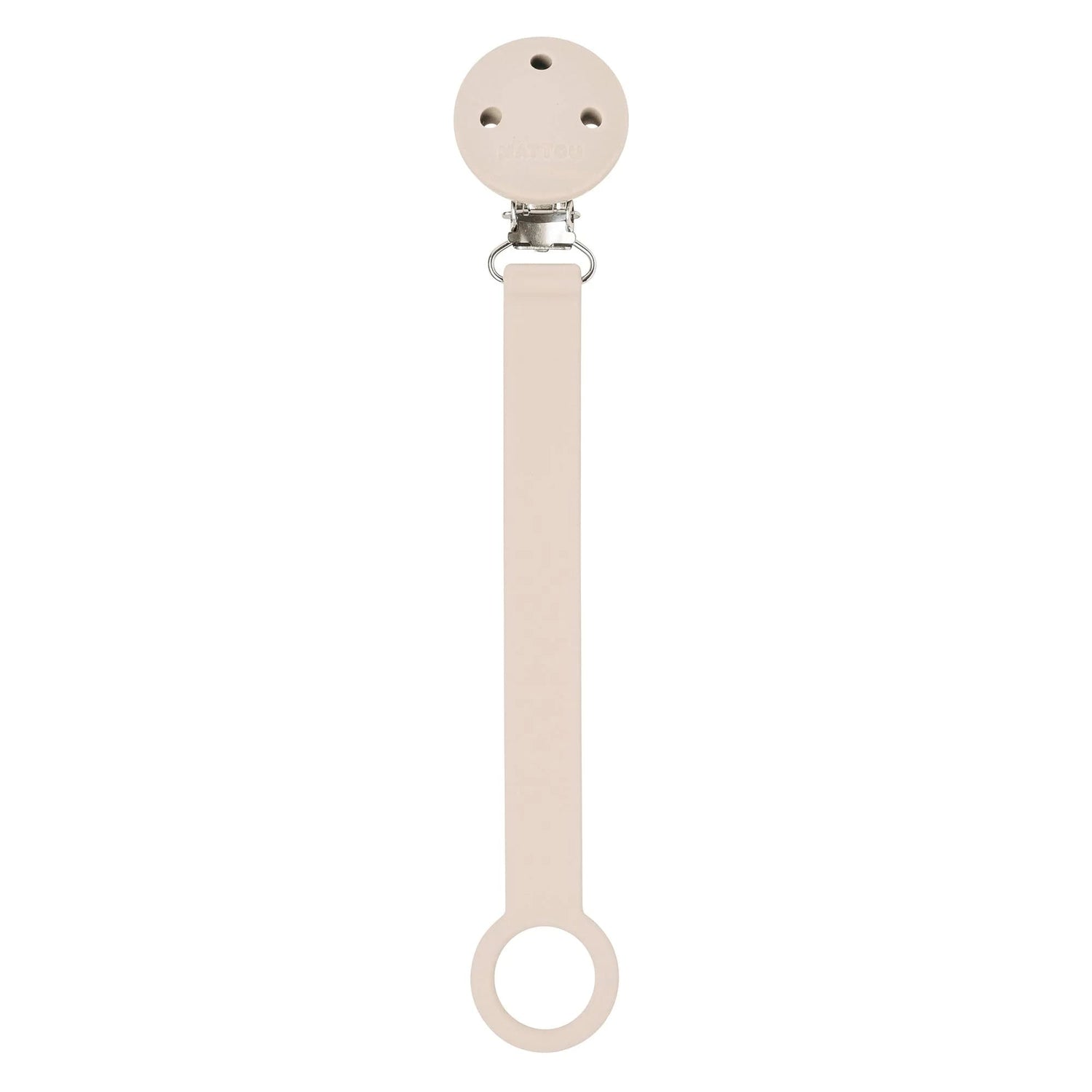 Nattou Prende Chupeta Silicone - Bege