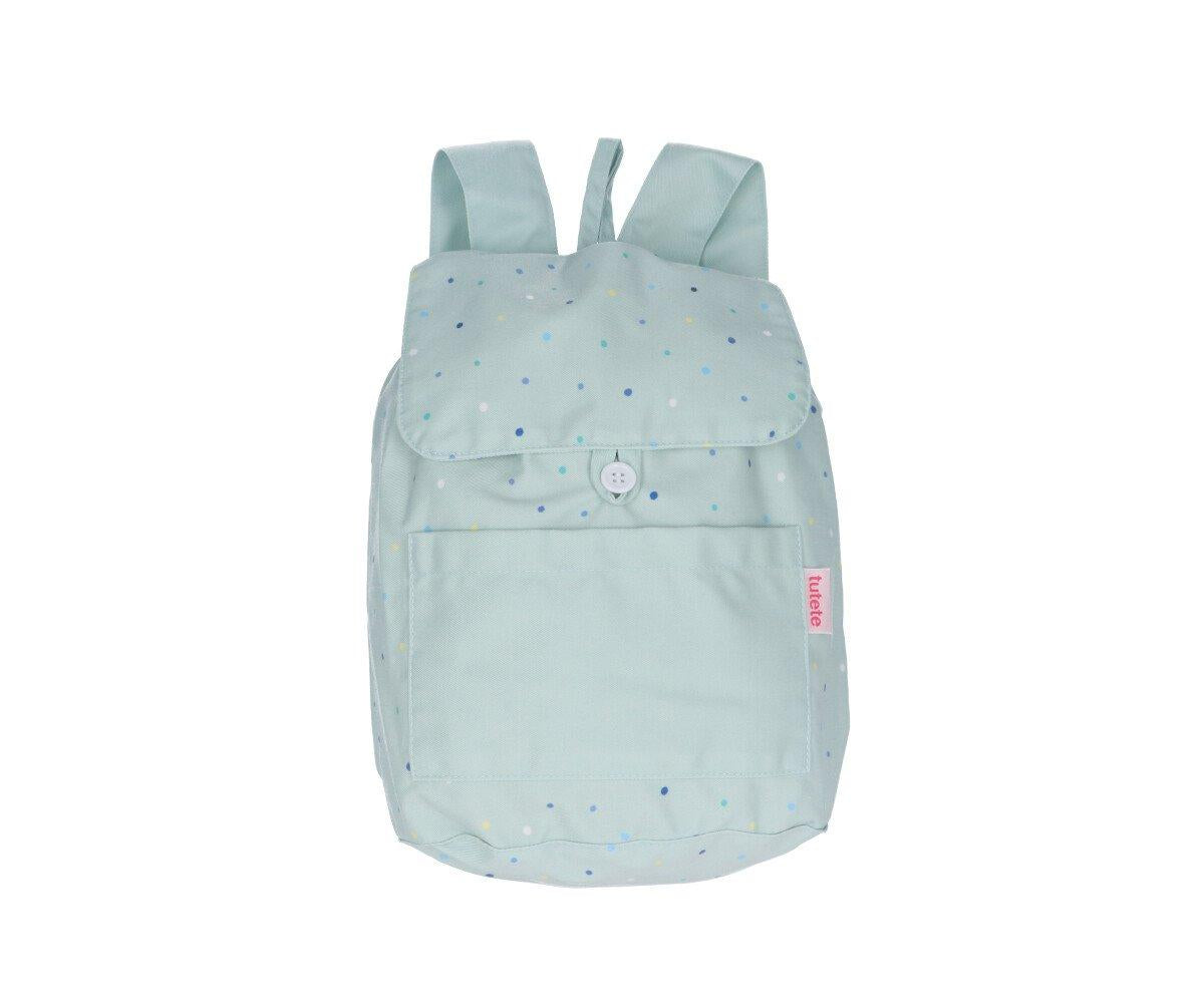Tutete Mochila Pequena em Tecido - Dots Sage