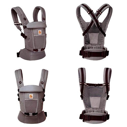 Ergobaby Adapt SoftFlex Mesh Gris Grafito - Mochila Portabebé