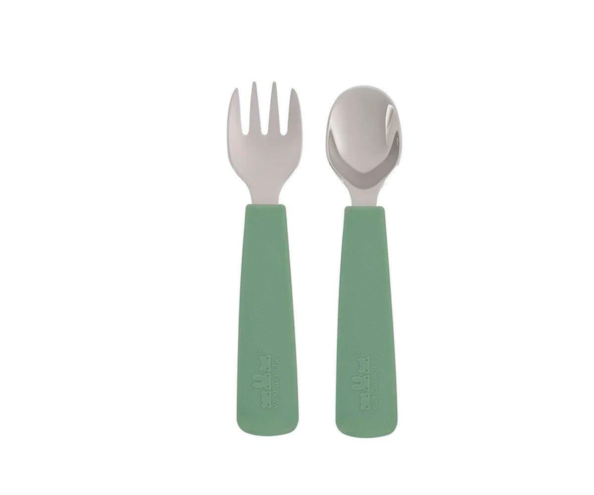 We Might Be Tiny Conjunto 2 talheres Feedie - Sage