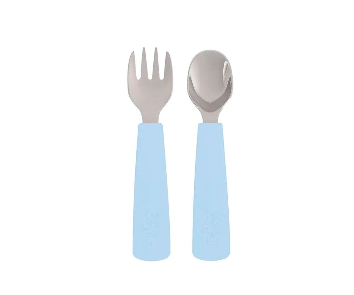 We Might Be Tiny Conjunto 2 talheres Feedie - Azul Empolvado