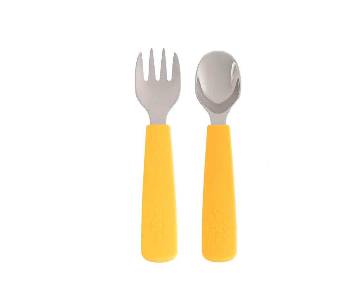 We Might Be Tiny Conjunto 2 talheres Feedie - Amarelo