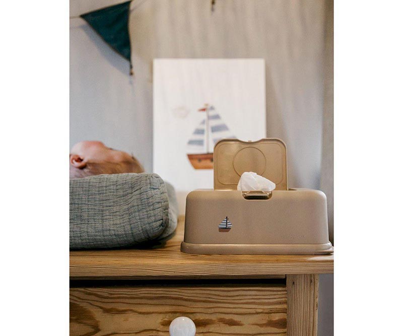 FunkyBox - Dispensador de Toalhitas Mate - Beige Barco