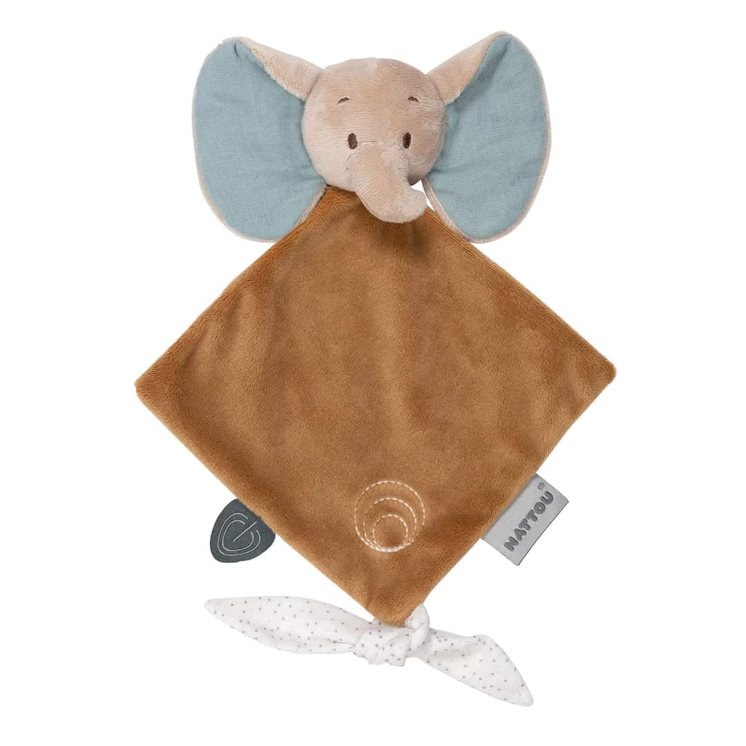 Nattou Luna & Axel - Mini Doudou - Elefante - Axel