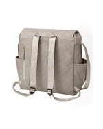 Petunia Boxy Backpack - Grey Matte Leatherette