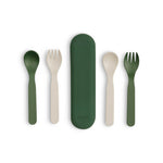 Citron Set de 2 Conjuntos de Talheres em PLA - Verde e Creme