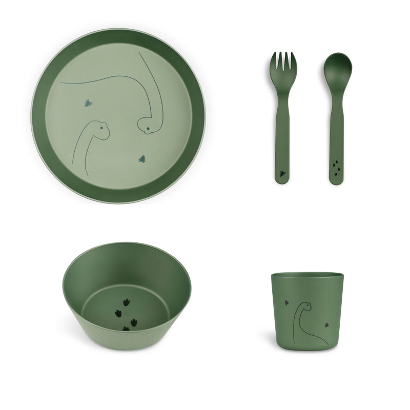 Citron Conjunto de Alimentação em PLA - Dino Verde