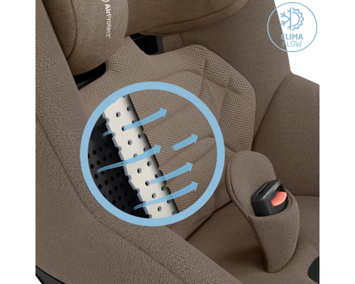 Cadeira Auto Mica 360 Pro da Maxi-Cosi - Auto Giratória 360 - Authentic Truffle