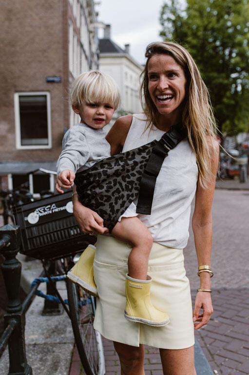 Wildride Porta-bebé Print - Grey leopard