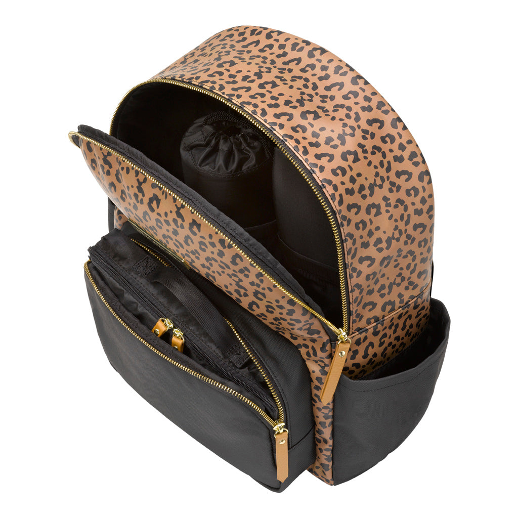 Petunia District Backpack - Leopard Leatherette