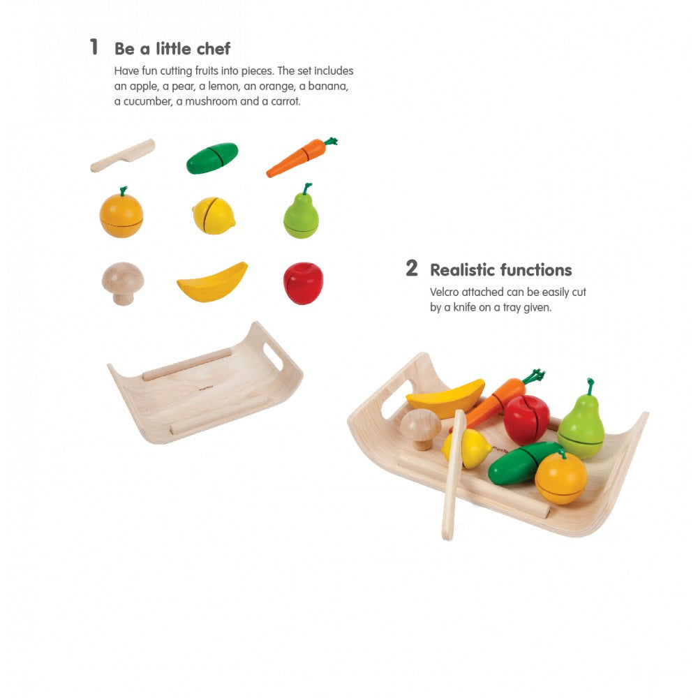 PlanToys - Sortido de Frutas e Vegetais