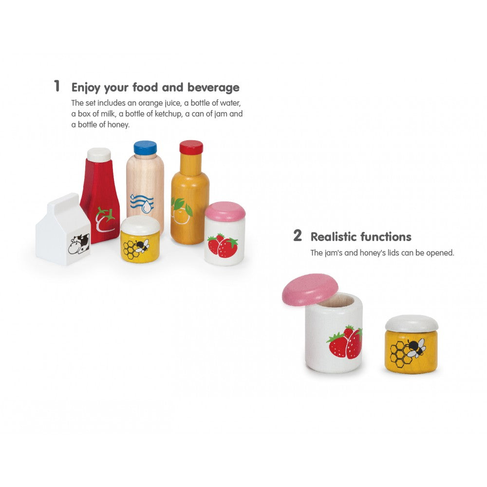PlanToys - Set Comida e Bebida