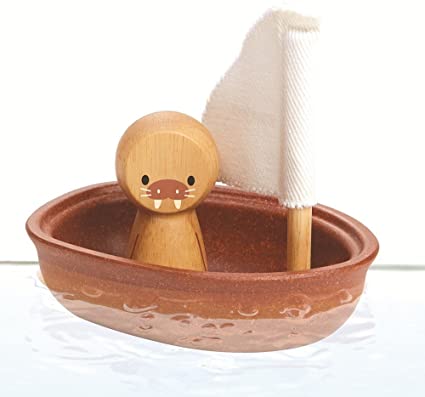 PlanToys - Sailing Boat Morsa Pastel Collection