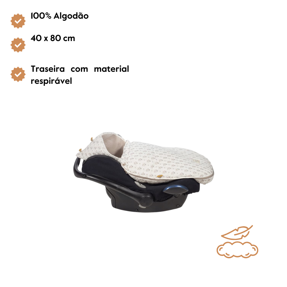 Walking Mum Saco para Ovinho e Alcofa Botton Flores