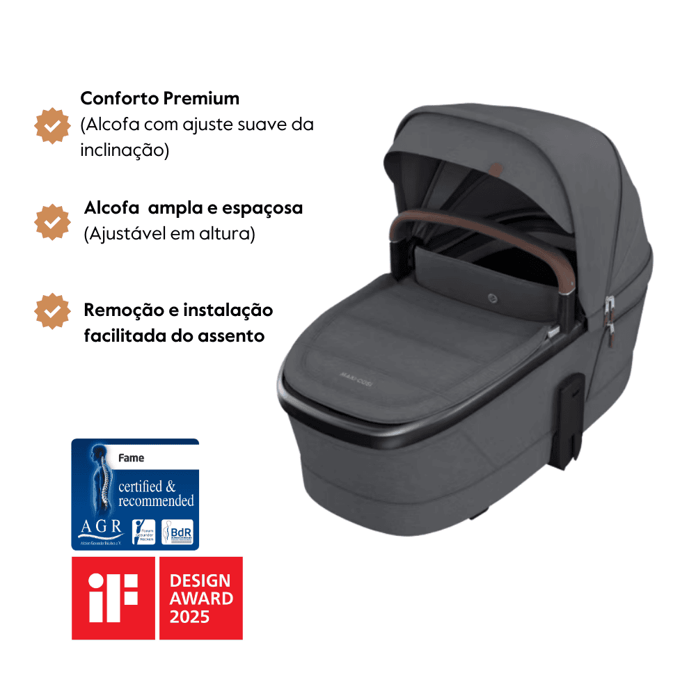 Alcofa Fame da Maxi-Cosi  - Dos 0 aos 6 meses -  Twillic Graphite