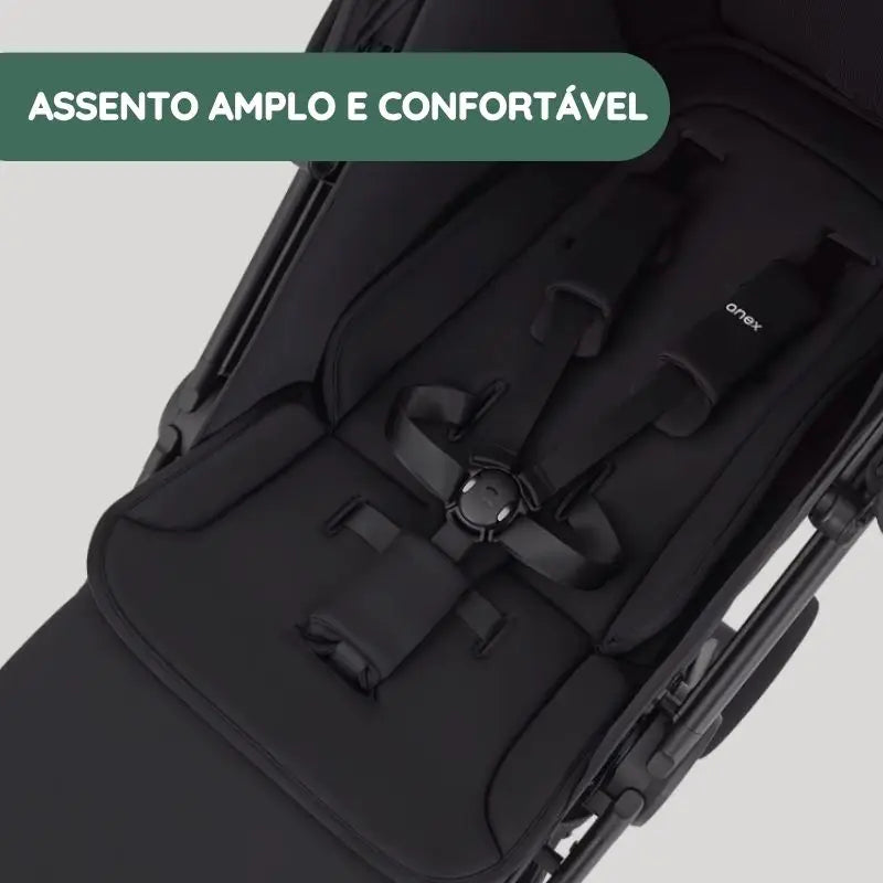 Assento amplo e confortável