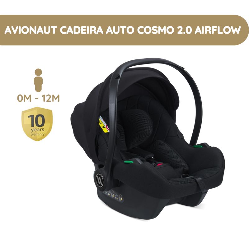 Avionaut Cadeira Auto Cosmo 2.0 AirFlow - Black