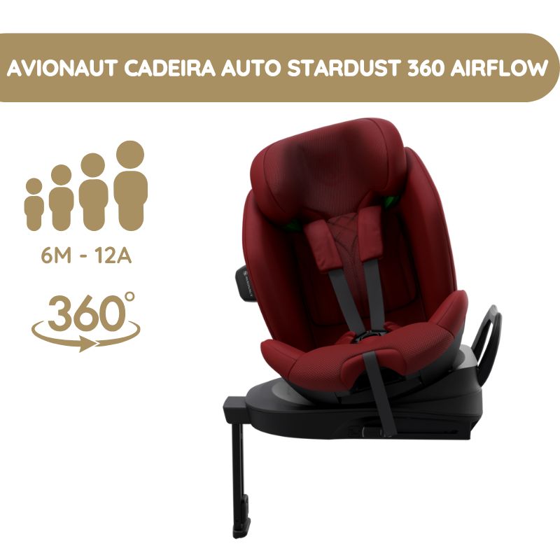 Avionaut Cadeira Auto Stardust 360 Airflow 61-150cm - Red