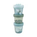 Done by Deer Pack 3 Recipientes para Comida - Croco Green