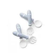 BabyBjorn Conjunto de Talheres (4peças) - Azul Pastel