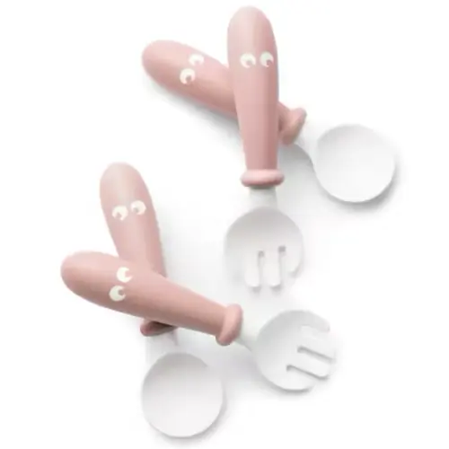 BabyBjorn Conjunto de Talheres (4peças) - Rosa Pastel
