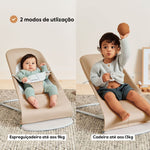 BabyBjorn Espreguiçadeira Balance Soft Mesh - Prata/Branco
