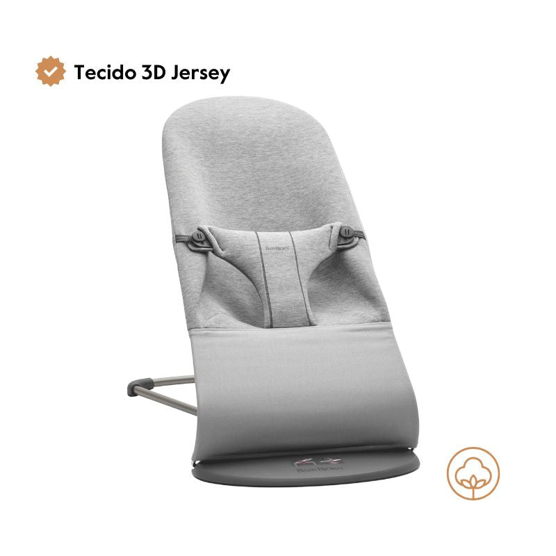BabyBjorn Espreguiçadeira Bliss 3D Jersey - Light Gris