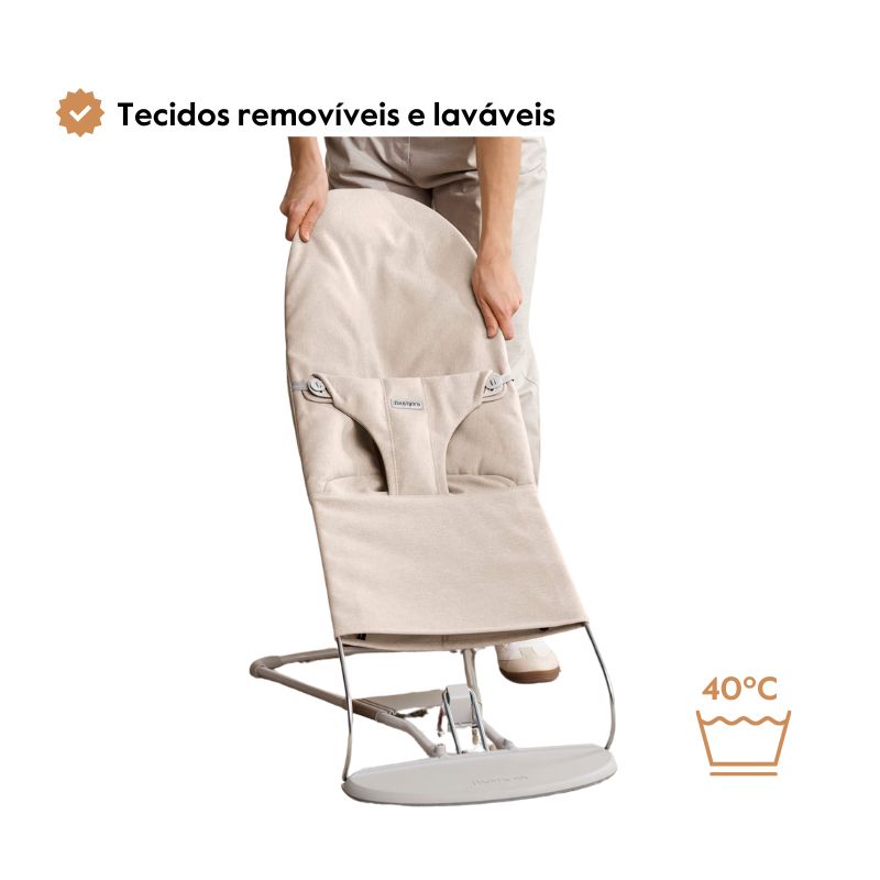 BabyBjorn Espreguiçadeira Bliss 3D Jersey - Light Gris
