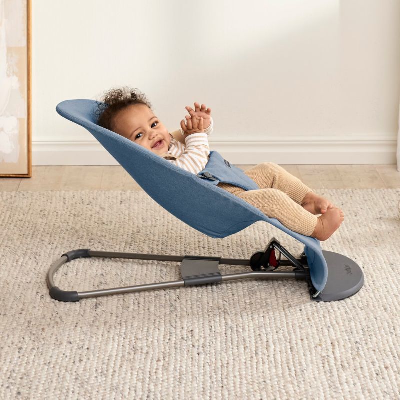 BabyBjorn Espreguiçadeira Bliss Woven Melange - Azul
