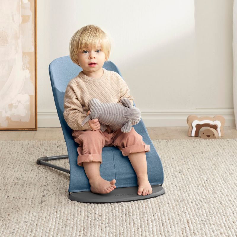 BabyBjorn Espreguiçadeira Bliss Woven Melange - Azul