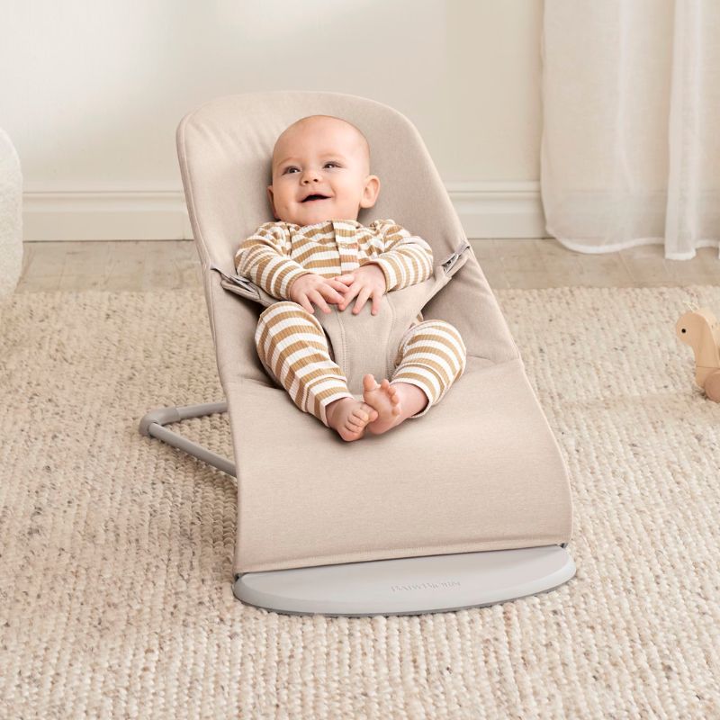 BabyBjorn Espreguiçadeira Bliss Woven Melange - Beige Claro