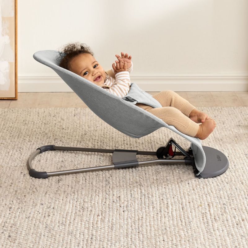 BabyBjorn Espreguiçadeira Bliss Woven Melange - Gris Claro