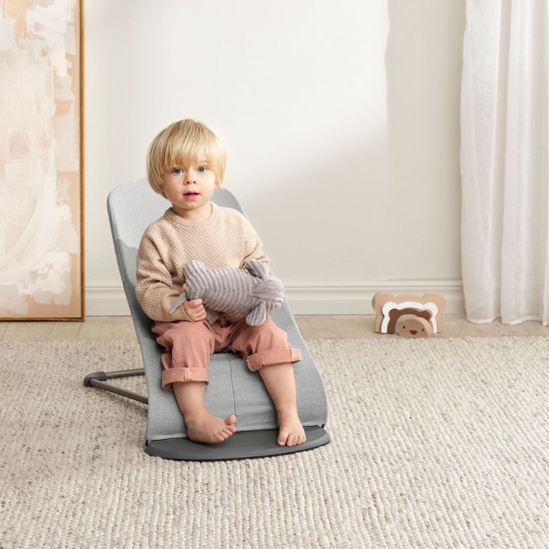 BabyBjorn Espreguiçadeira Bliss Woven Melange - Gris Claro
