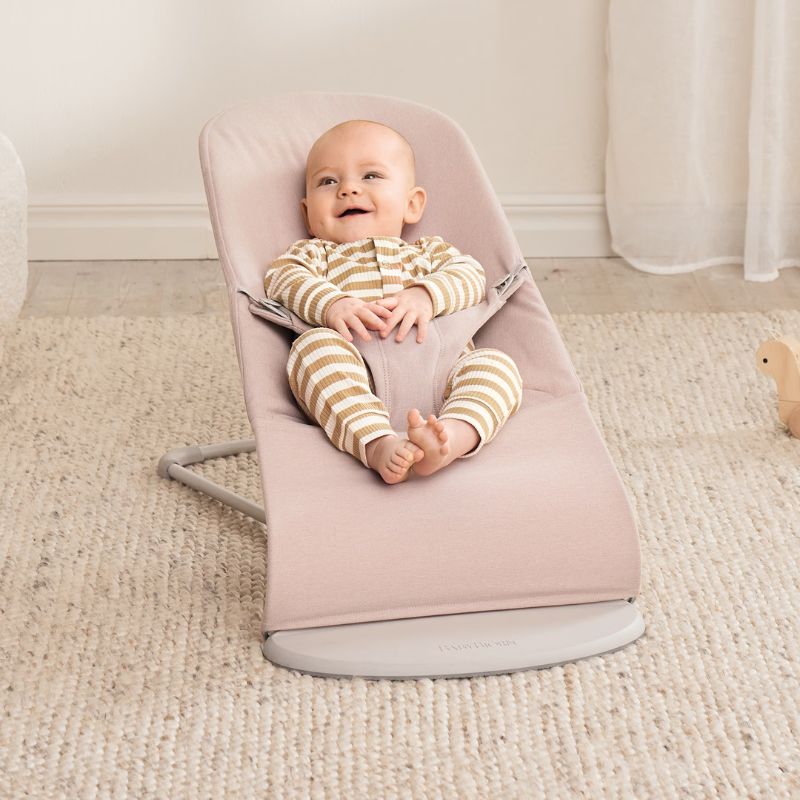 BabyBjorn Espreguiçadeira Bliss Woven Melange - Rosa Claro