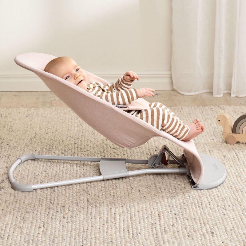 BabyBjorn Espreguiçadeira Bliss Woven Melange - Rosa Claro