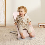 BabyBjorn Espreguiçadeira Bliss Woven Melange - Rosa Claro