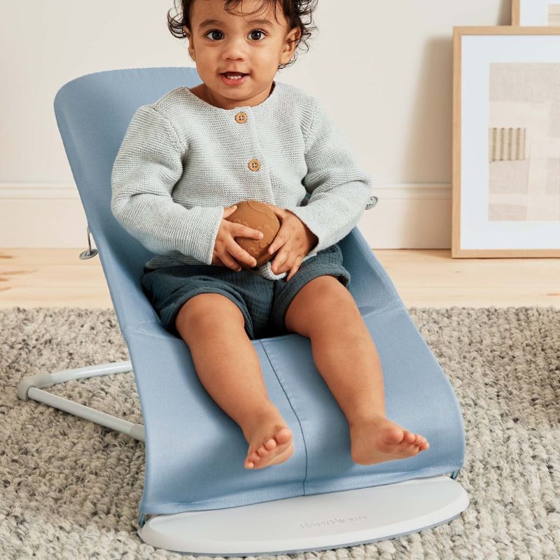 BabyBjorn Espreguiçadeira Bliss Woven Pétala - Azul