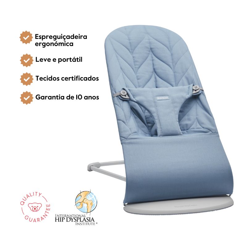 BabyBjorn Espreguiçadeira Bliss Woven Pétala - Azul