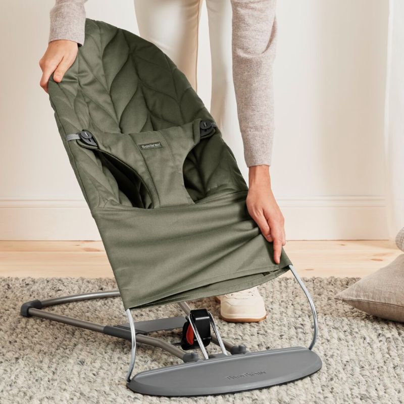 BabyBjorn Espreguiçadeira Bliss Woven Pétala - Verde Oscuro