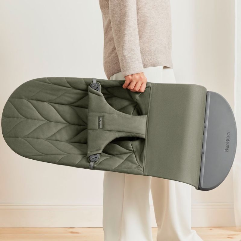 BabyBjorn Espreguiçadeira Bliss Woven Pétala - Verde Oscuro