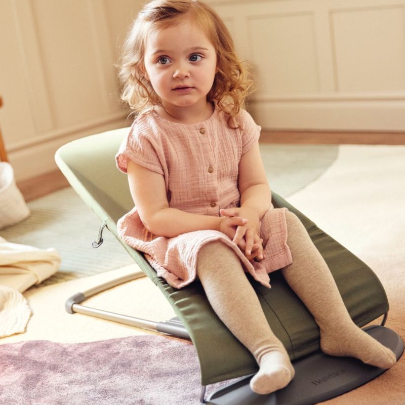 BabyBjorn Espreguiçadeira Bliss Woven Pétala - Verde Oscuro