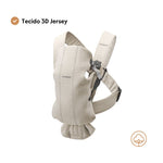 BabyBjorn Mochila Porta Bebé Mini 3D Jersey - Rosa Claro