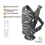 BabyBjorn Mochila Porta Bebé Mini Cotton - Antracita/Paisaje