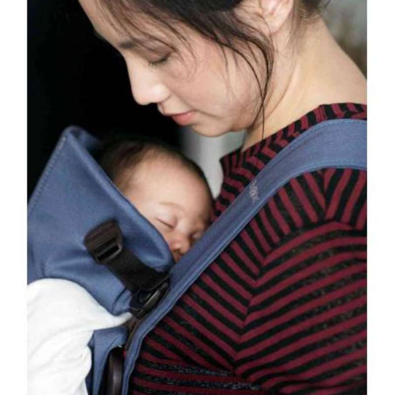 BabyBjorn Mochila Porta Bebé Mini Cotton - Índigo Vintage