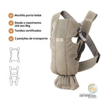 BabyBjorn Mochila Porta Bebé Mini Mesh - Greige