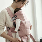 BabyBjorn Mochila Porta Bebé Mini Woven - Rosa Palo