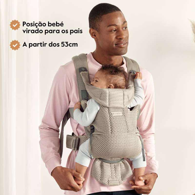 BabyBjorn Mochila Porta Bebé Move Mesh - Grey