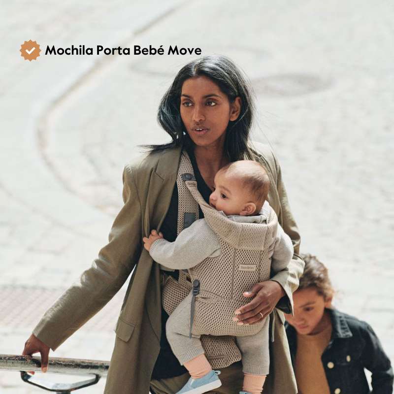 BabyBjorn Mochila Porta Bebé Move Mesh - Grey